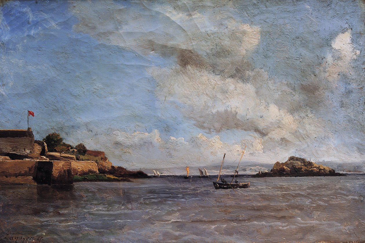 Douarnenez, námořník, srpen 1865 (olej na plátně) od Emmanuel Lansyer