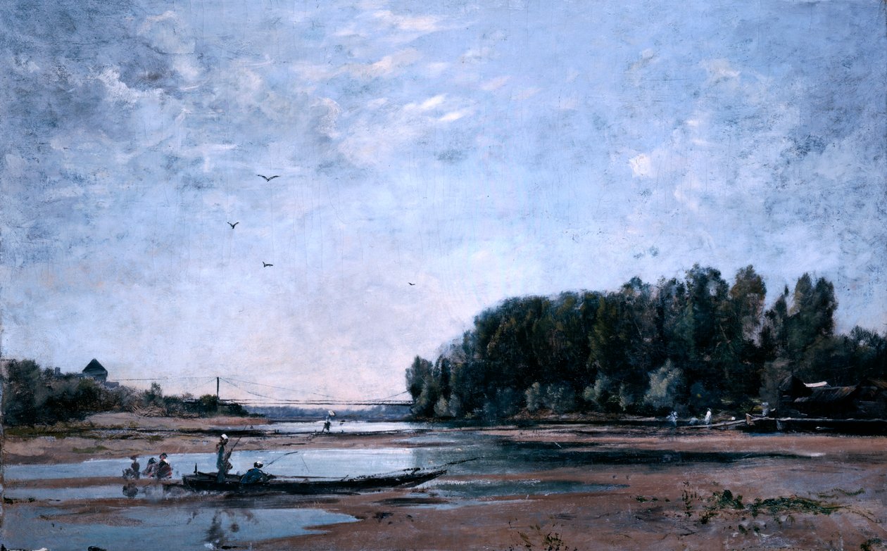 Rybářské lodě na Loiře, 1865 od Emmanuel Lansyer