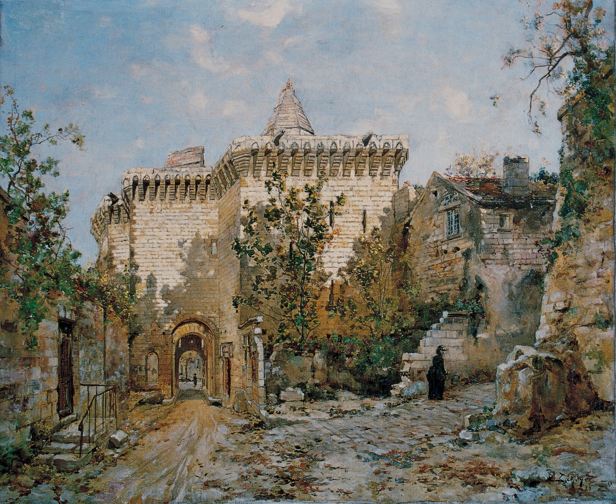 Brána do hradu Loches. 1888 (olej na plátně) od Emmanuel Lansyer