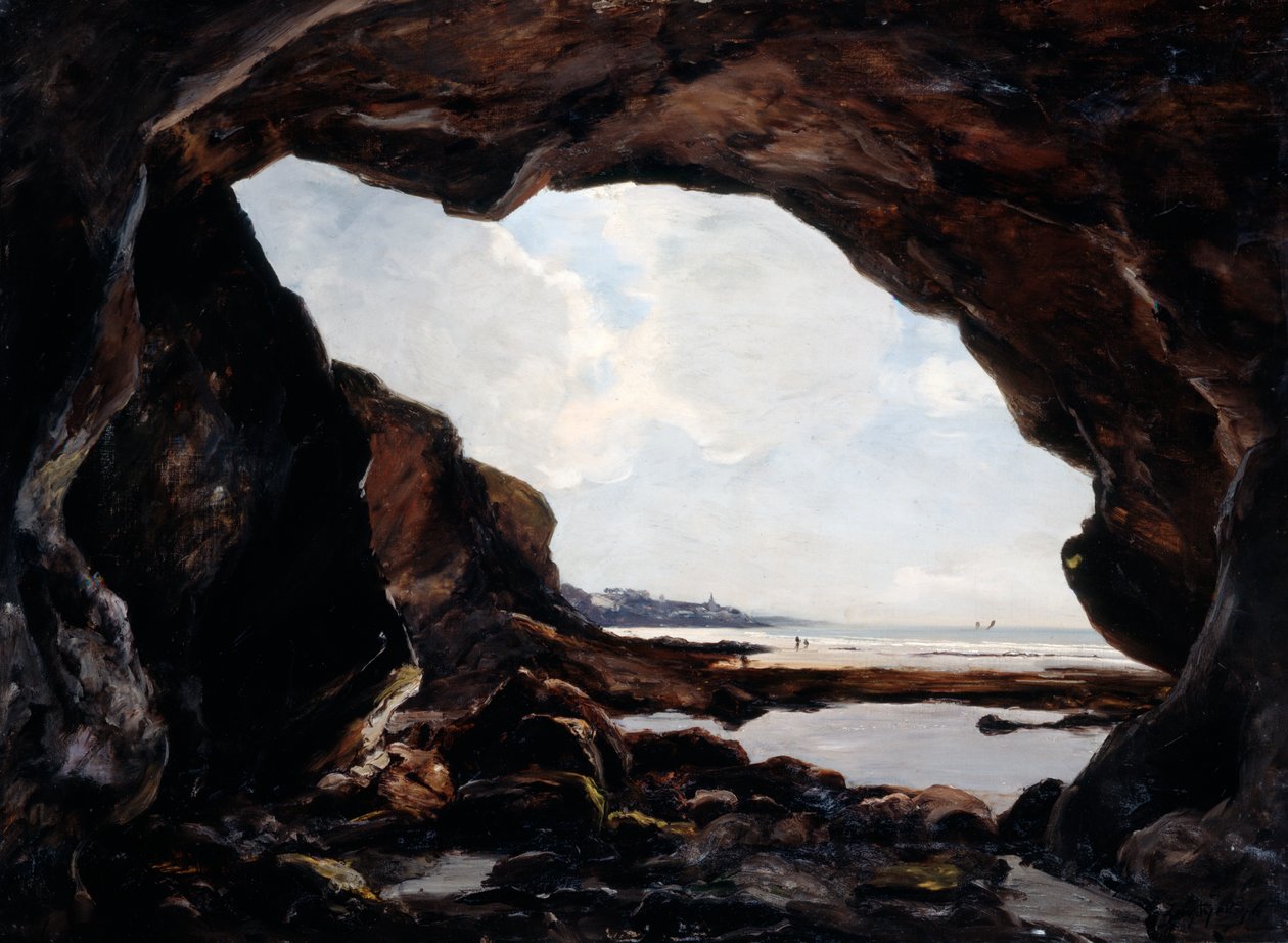 Jeskyně Ris, Douarnenez, 1876 od Emmanuel Lansyer