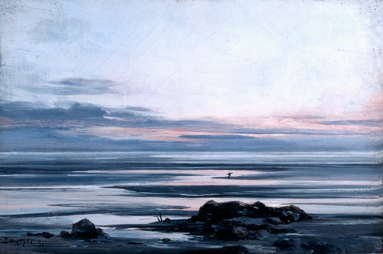 Mont St Michel, 1881 od Emmanuel Lansyer