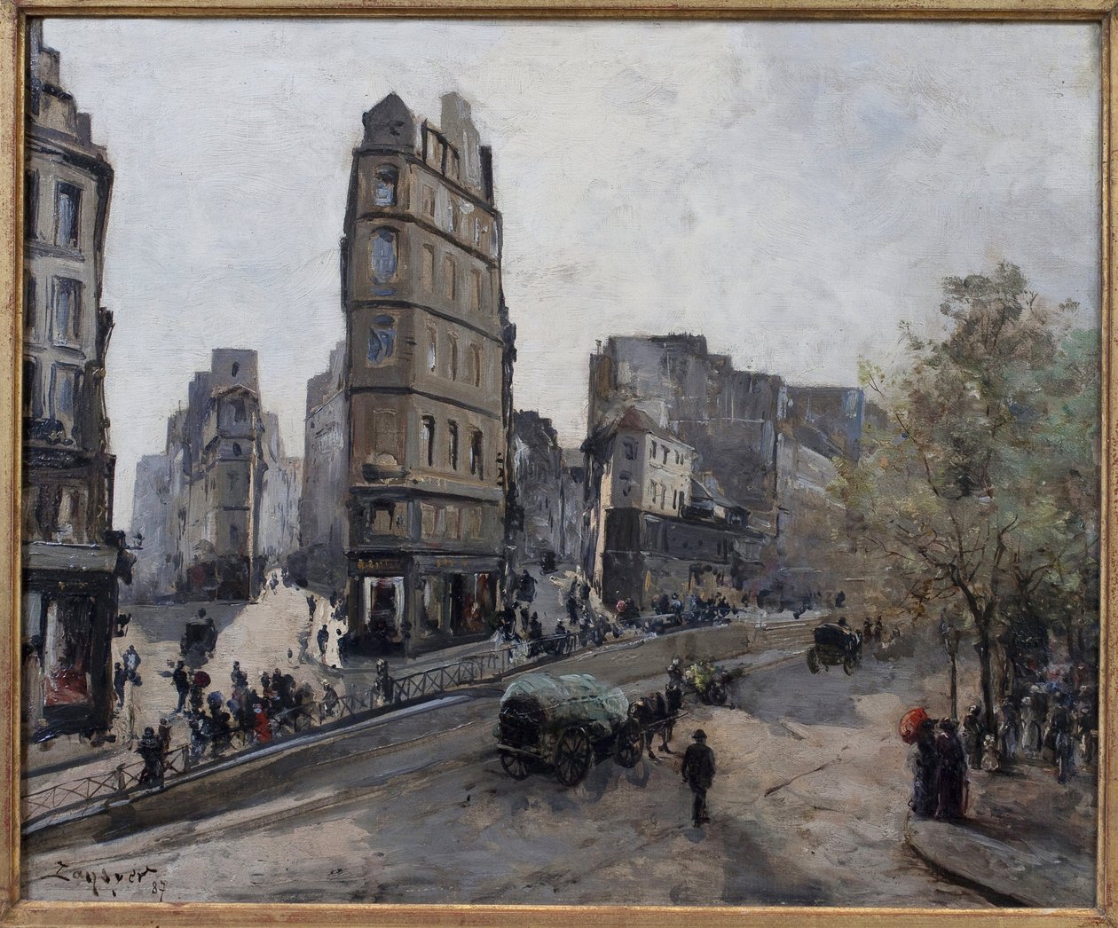 Rue de la Lune, Beauregard a de Clery, pohledy na Boulevard Saint Denis v Paříži od Emmanuel Lansyer