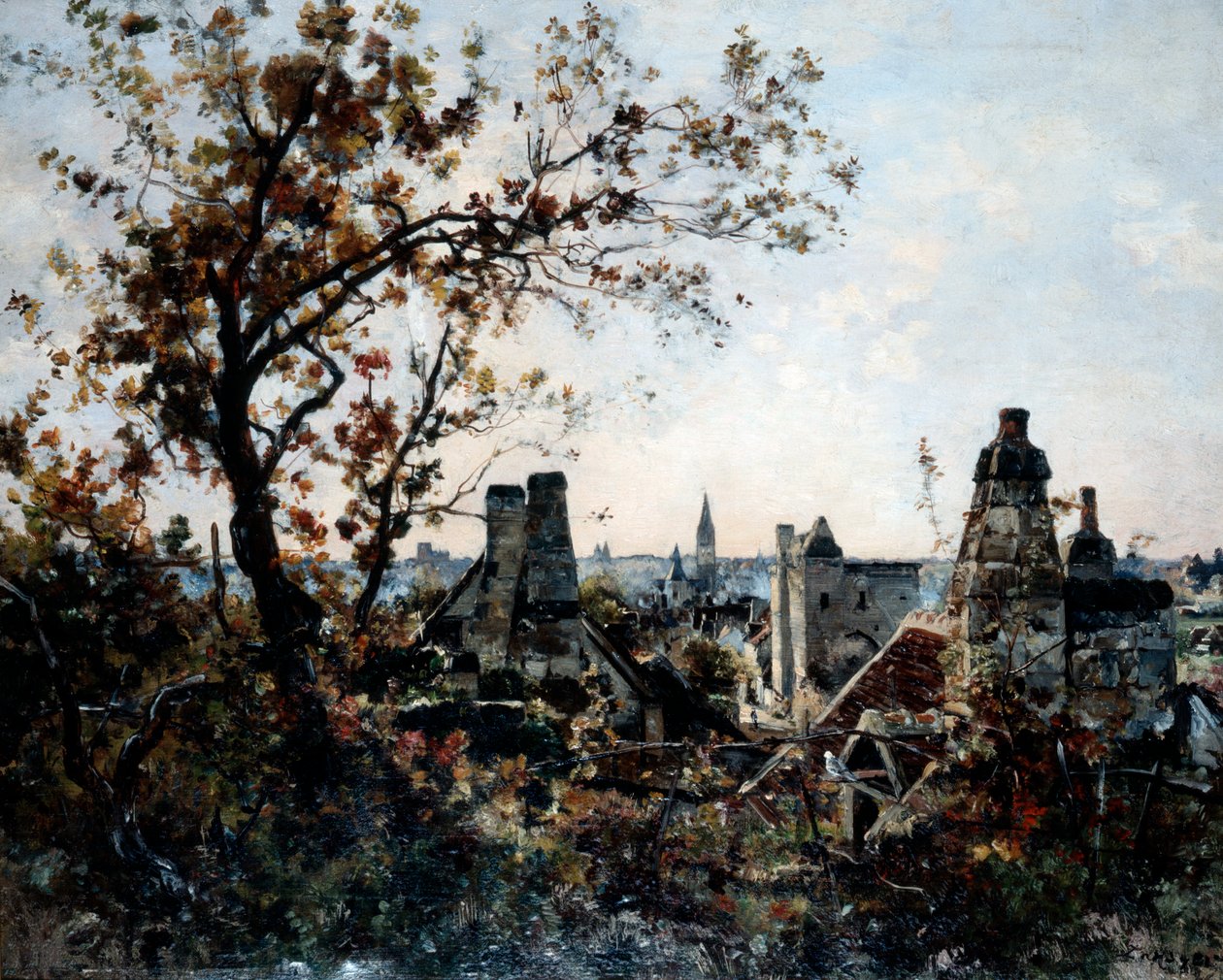 Věž Chevalot ve večerních hodinách, 1885 od Emmanuel Lansyer