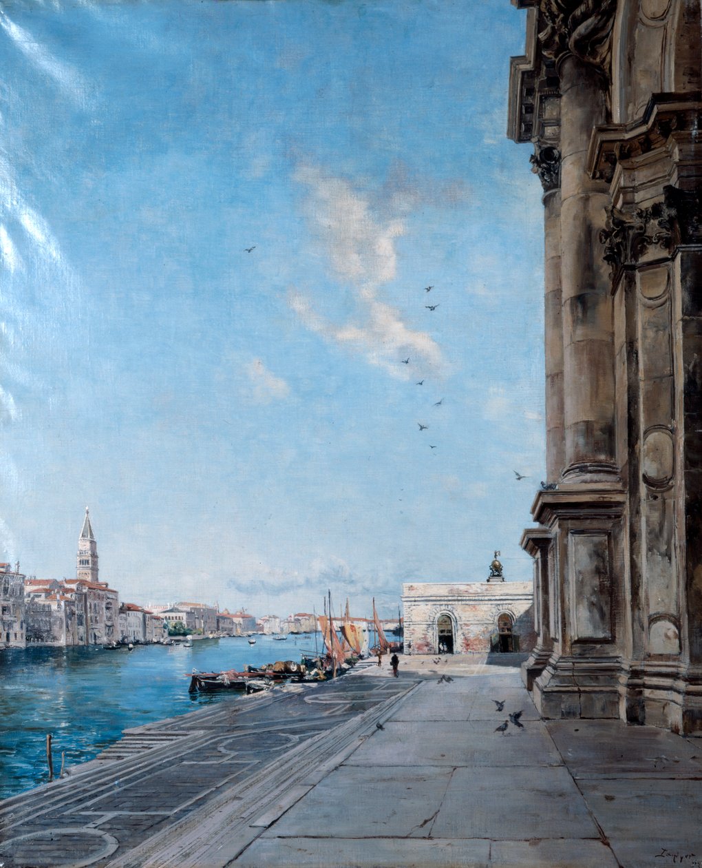 Pohled z kostela Madonna della Salute, 1892 od Emmanuel Lansyer