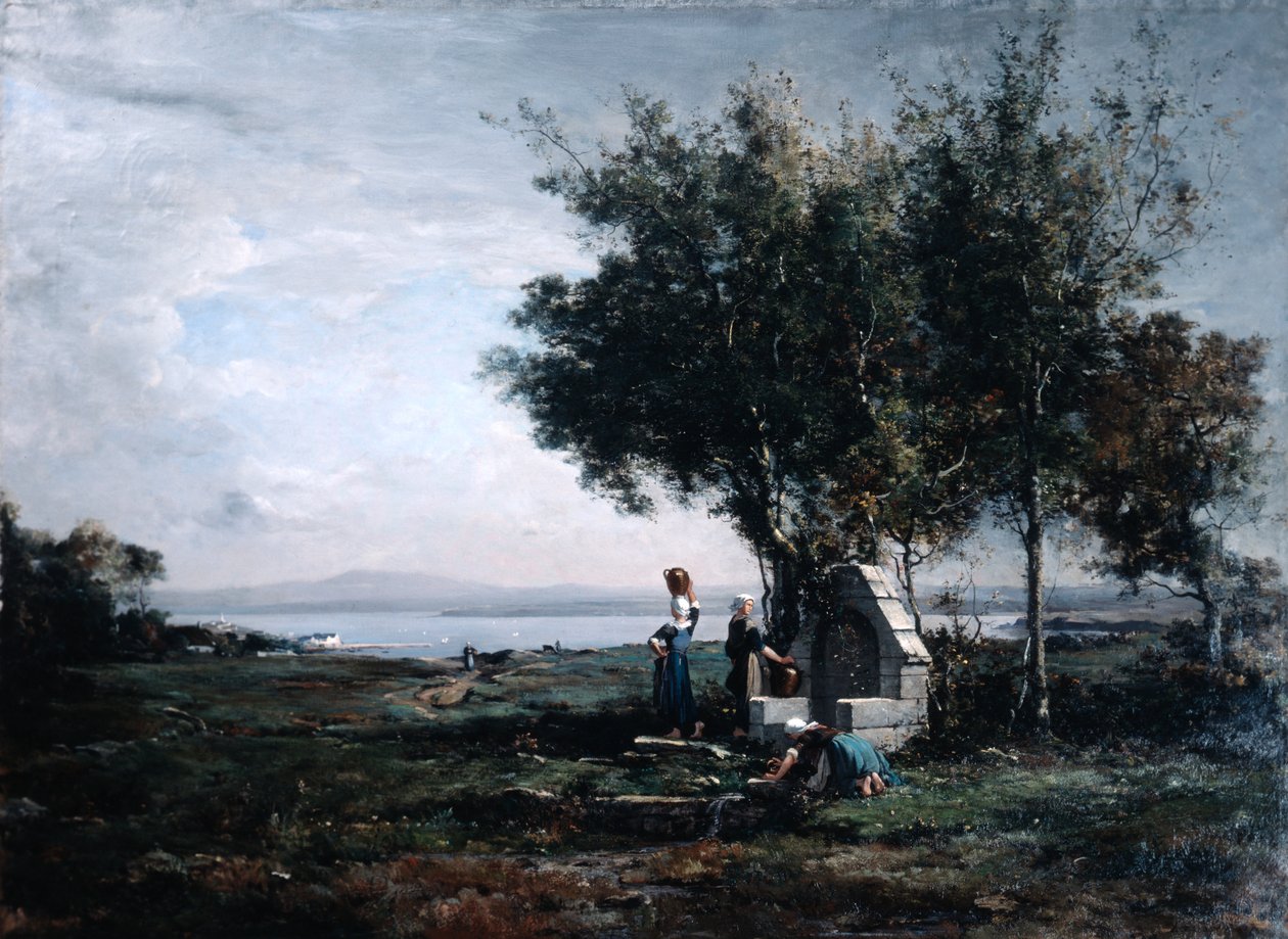 Ženy u fontány, 1867 od Emmanuel Lansyer