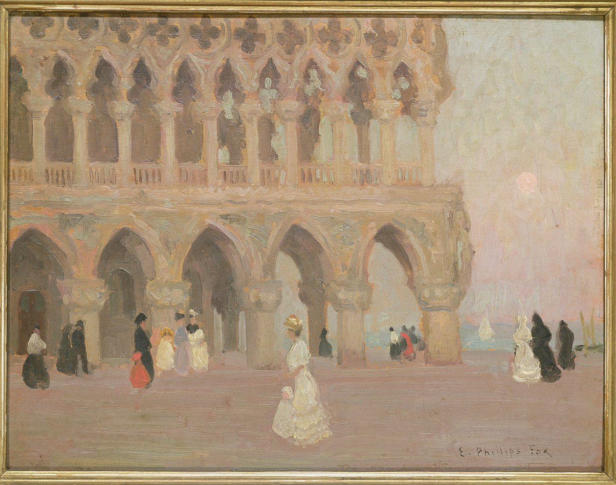 Dóžecí palác, Benátky od Emmanuel Phillips Fox