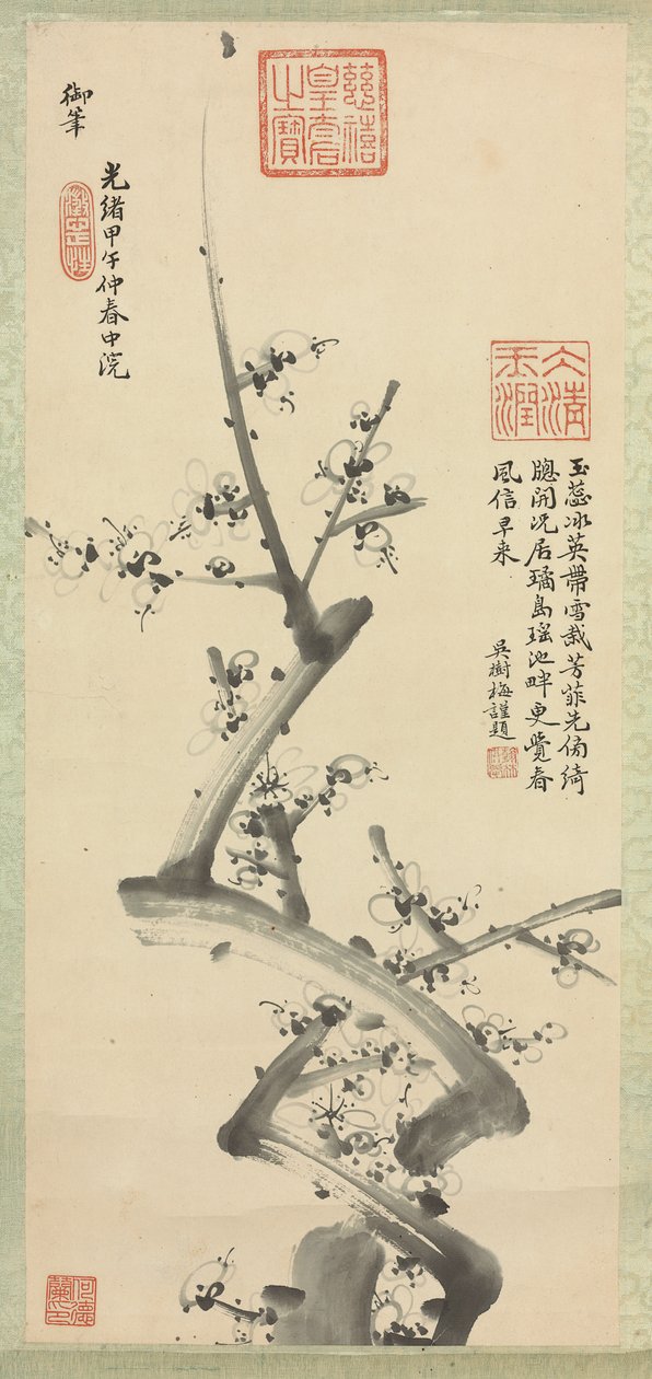 Švestkové květy, 1894 od Empress Cixi Manchu Chinese