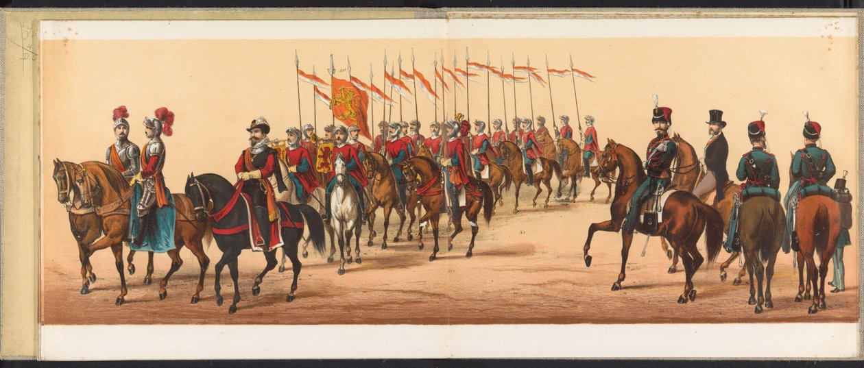 Procesí v Haarlemu, 1872 (deska 7) Procesí konané v Haarlemu 1. dubna 1872. (název série na předmětu) od Emrik and Binger