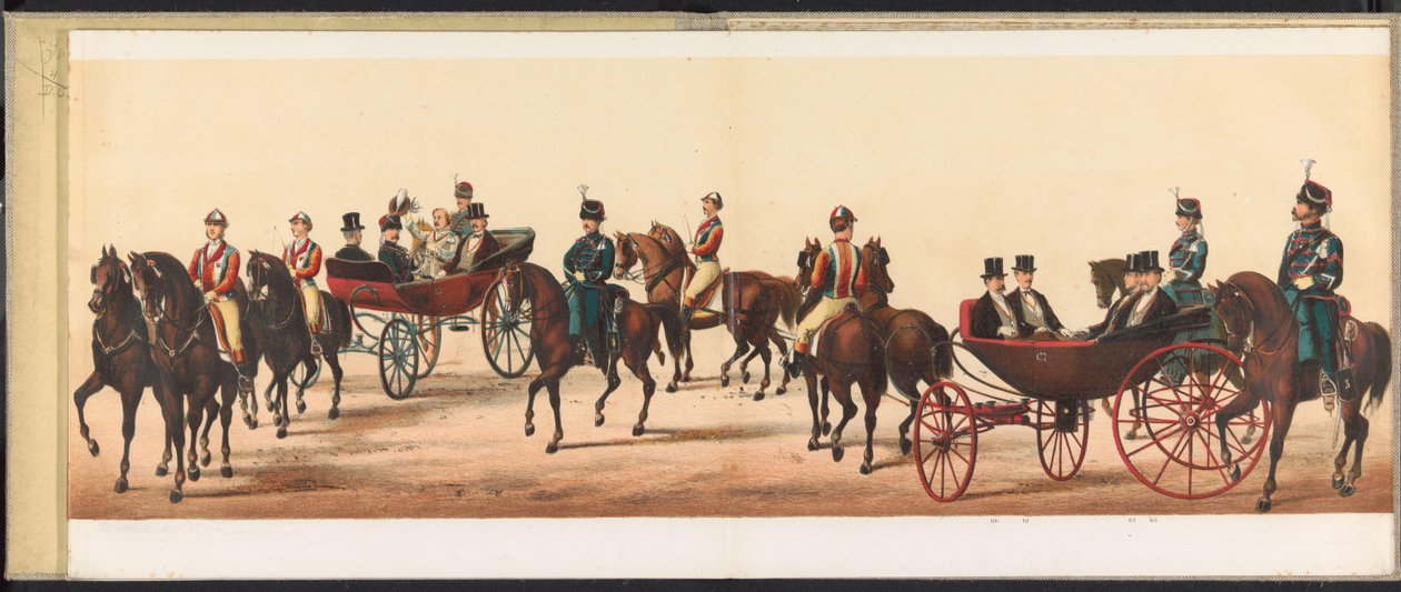 Přehlídka v Haarlemu, 1872 (deska 8) Procesí konané v Haarlemu 1. dubna 1872. (název série na předmětu) od Emrik and Binger