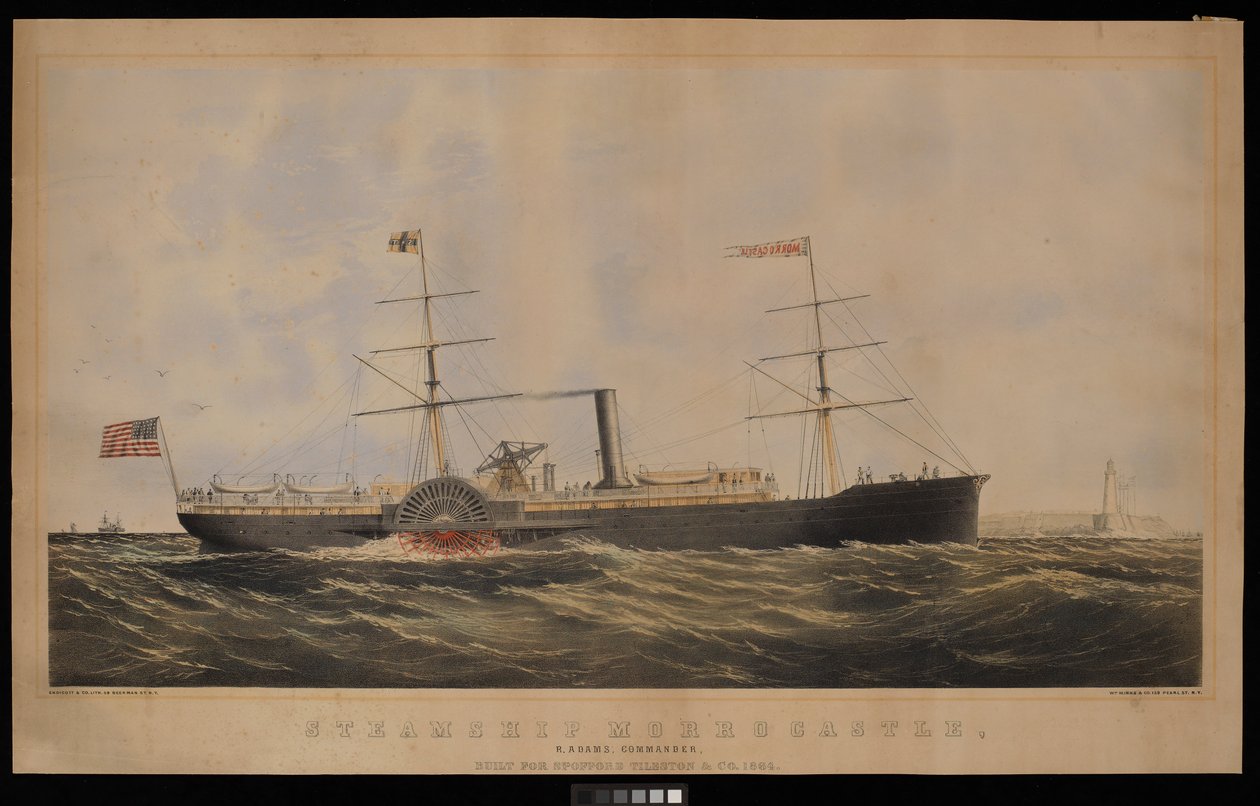 Parník Morrocastle, R Adams Commander postavený pro společnost Spofford Tileston  Co. od Endicott Endicott