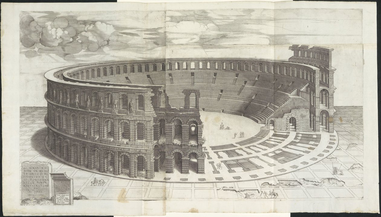 Arena van Verona Mirror of Roman Magnificence (název série) od Enea Vico