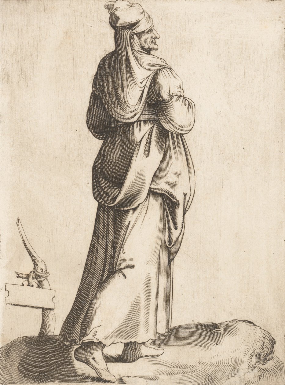 Kostýmní deska: Selská žena ze Španělska, ca. 1555-58. od Enea Vico