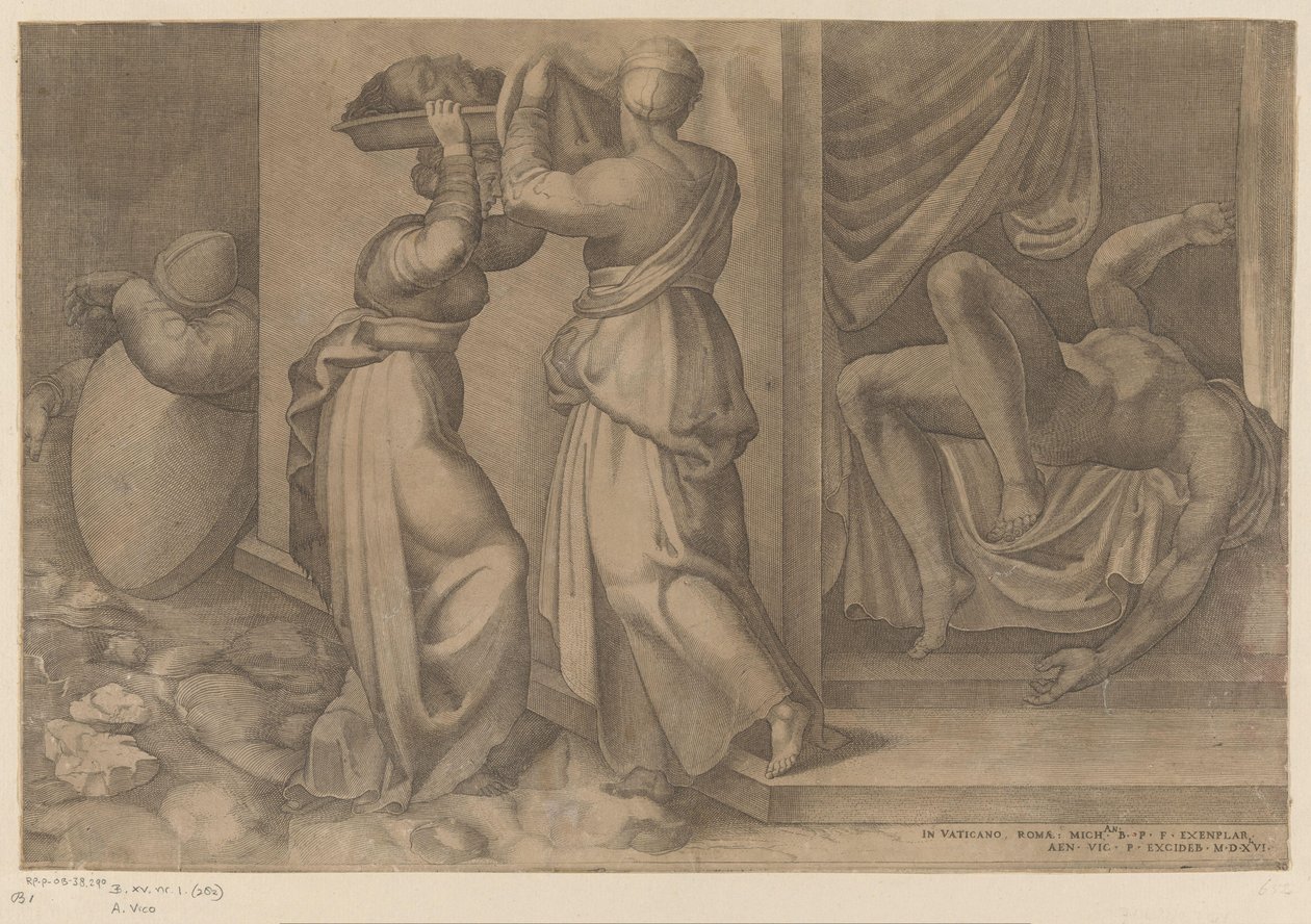 Judith v Holofernes od Enea Vico