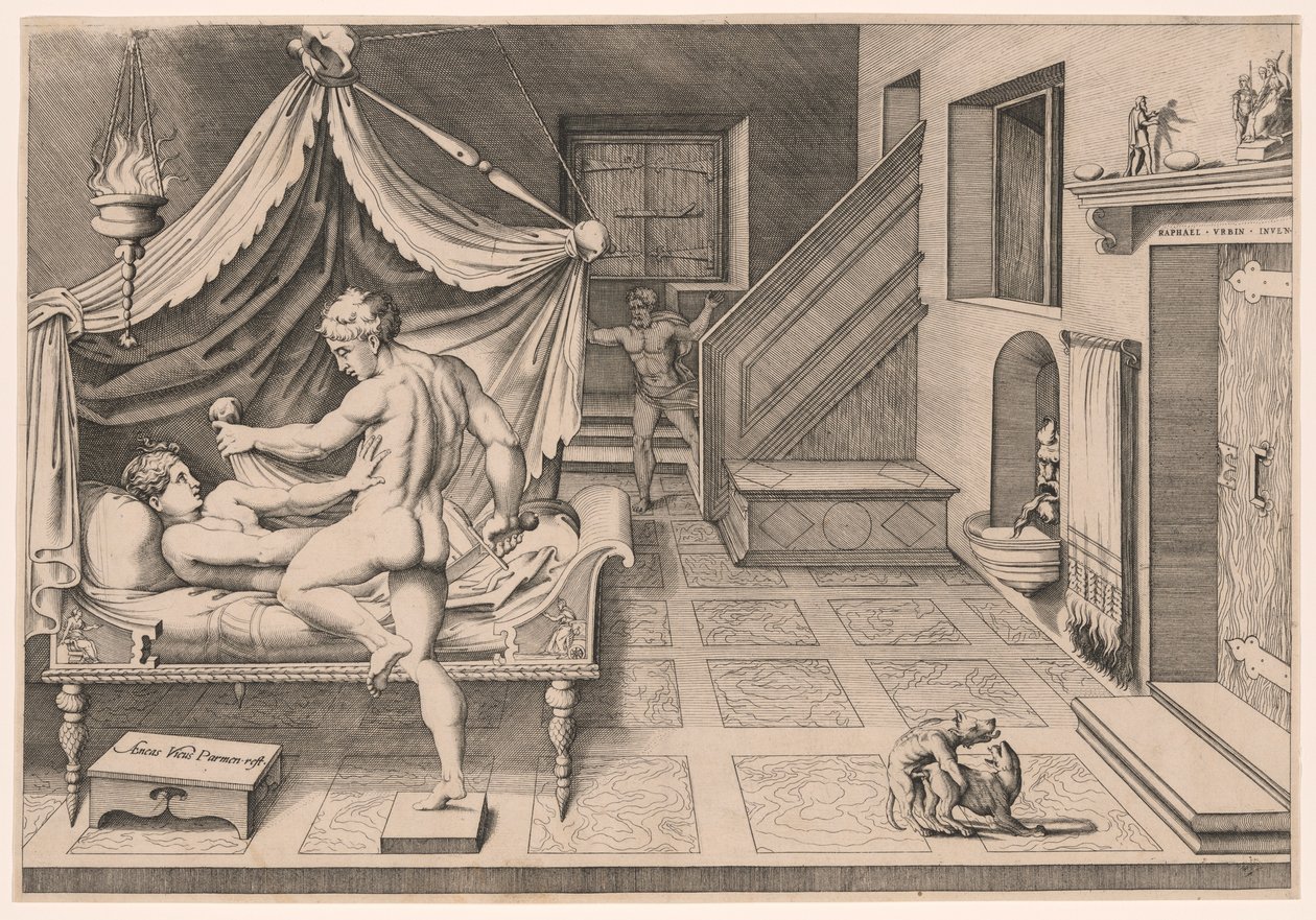 Tarquin a Lucretia od Enea Vico