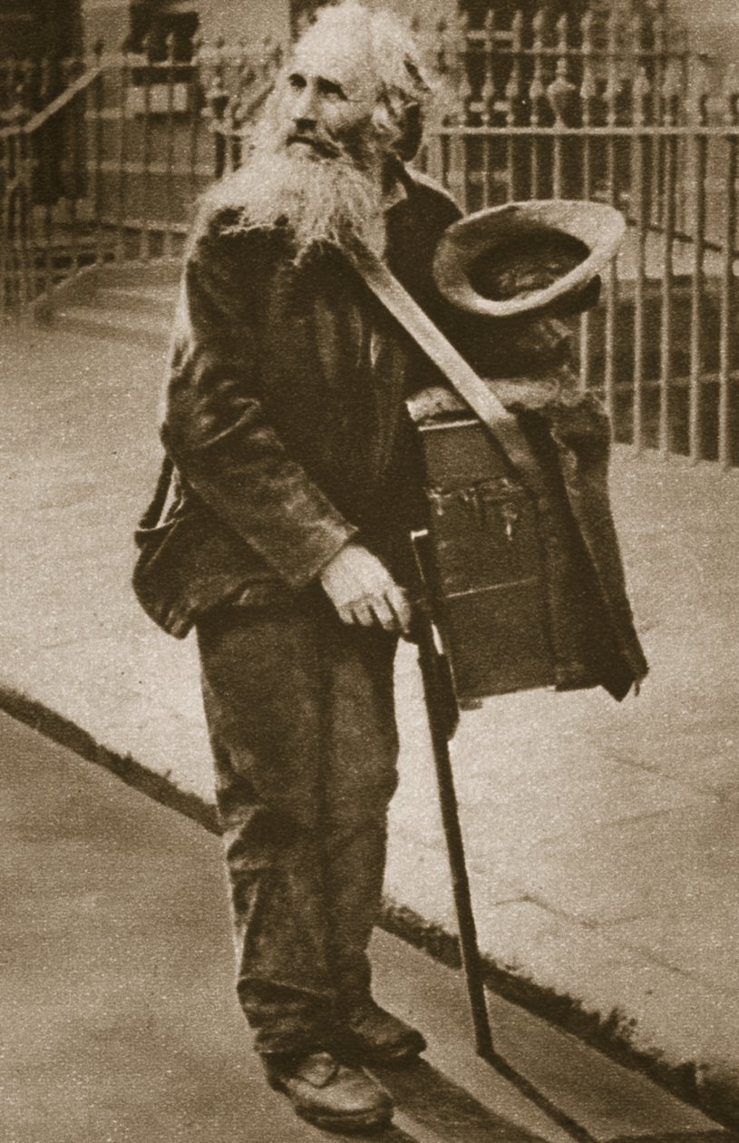 Pouliční hudebník (sépiová fotografie) od English Photographer