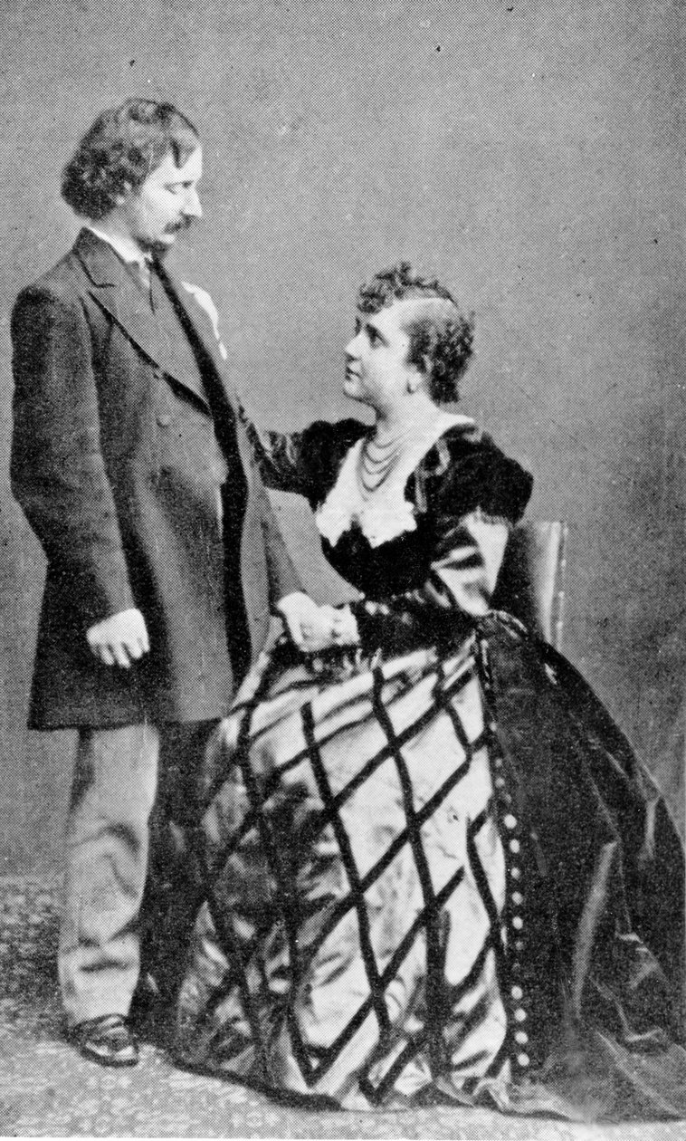 Algernon Charles Swinburne a Adah Menken od English Photographer