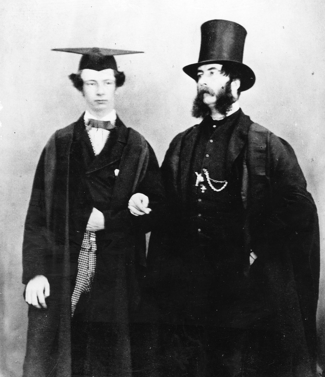 Arthur Munby a jeho otec, kolem roku 1851 od English Photographer