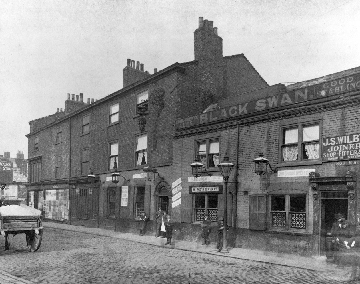 Black Swan Pub na North Street, Leeds, 1898 od English Photographer