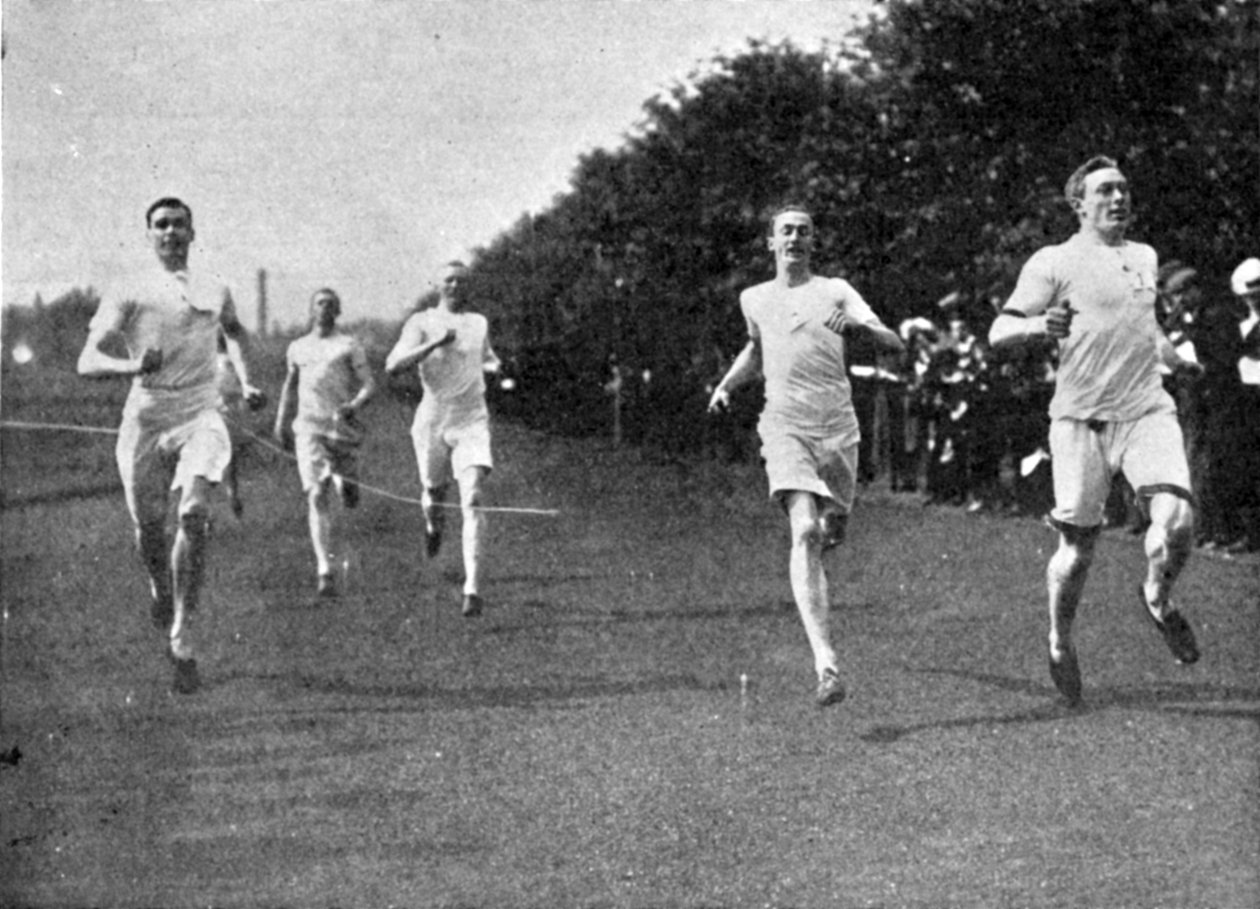 CH Jupp vyhrál 220 Yards Challenge Cup, ilustrace z The King, 25. května 1901 od English Photographer