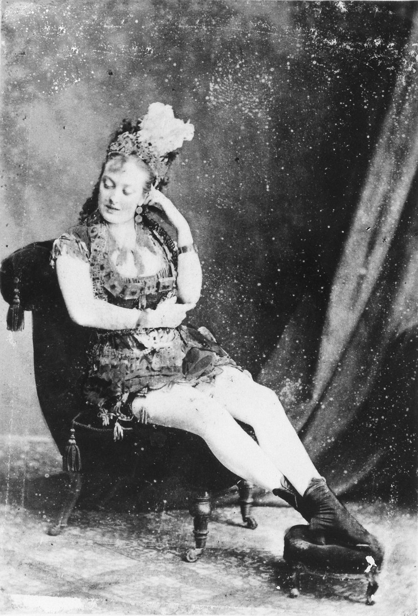 Carte de Visite slečny Lardy Wilsonové, kolem 70. let 19. století (tisk alba) od English Photographer