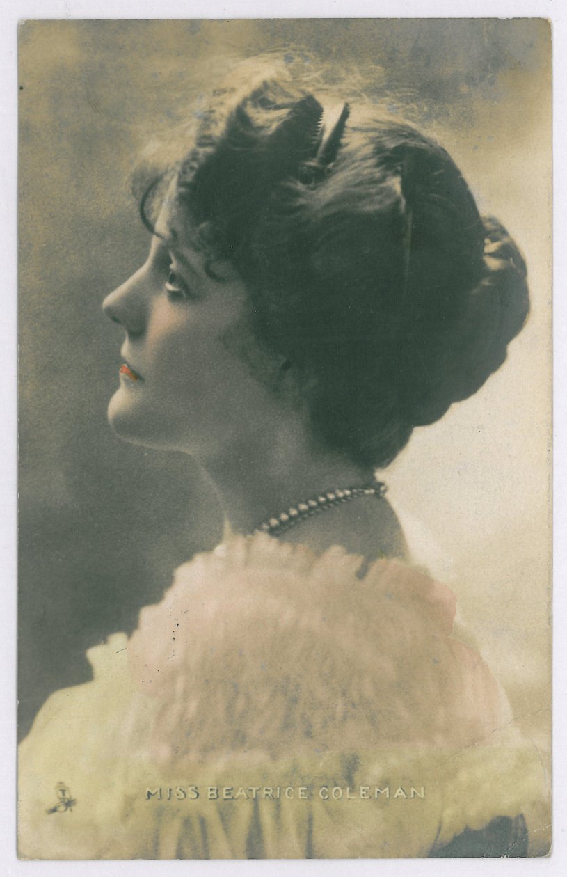 Osobnosti jeviště: Slečna Beatrice Coleman, 1903-08 (barevné fotografie) od English Photographer