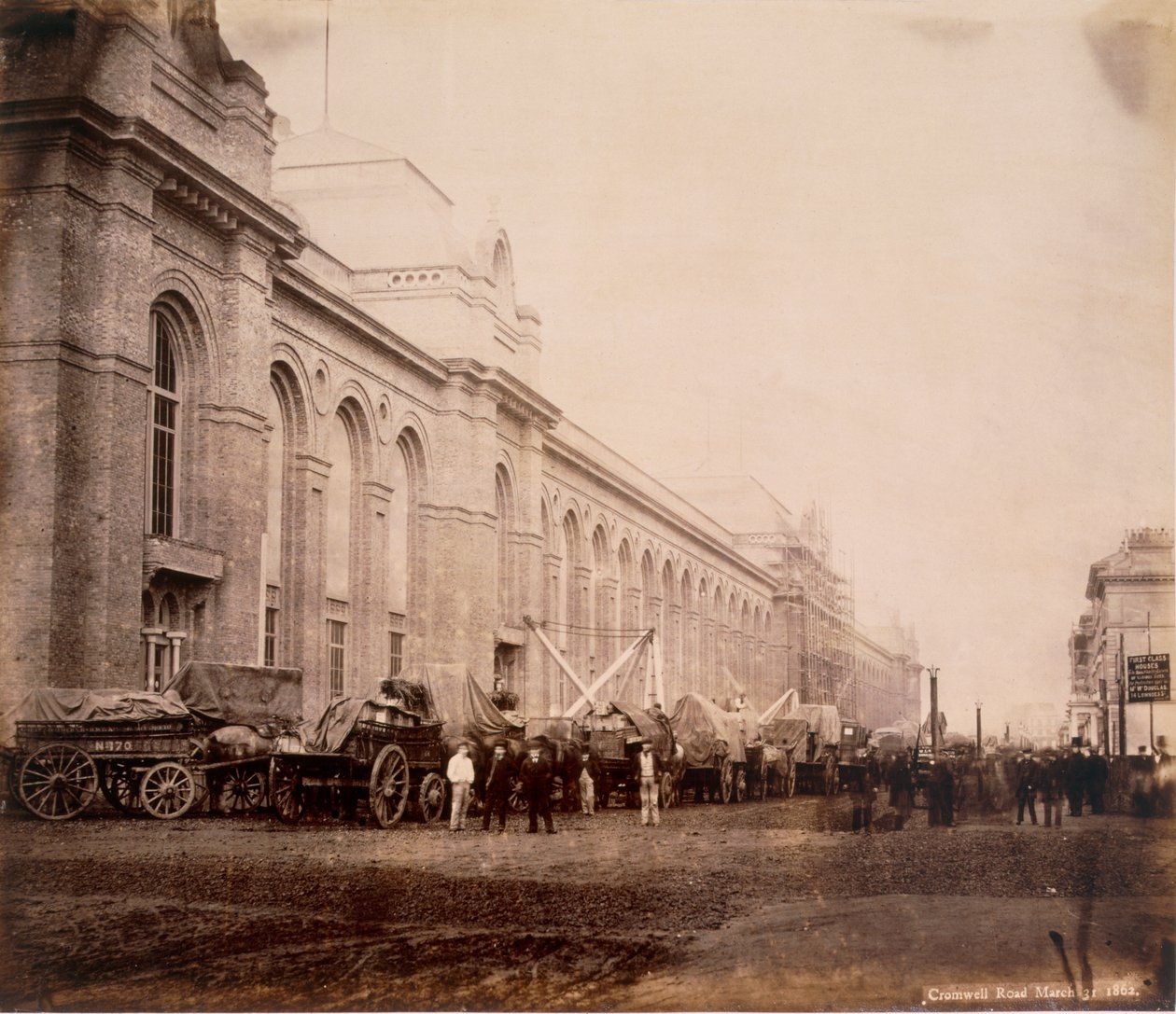 Cromwell Road, březen 1862 (sépiová fotografie) od English Photographer