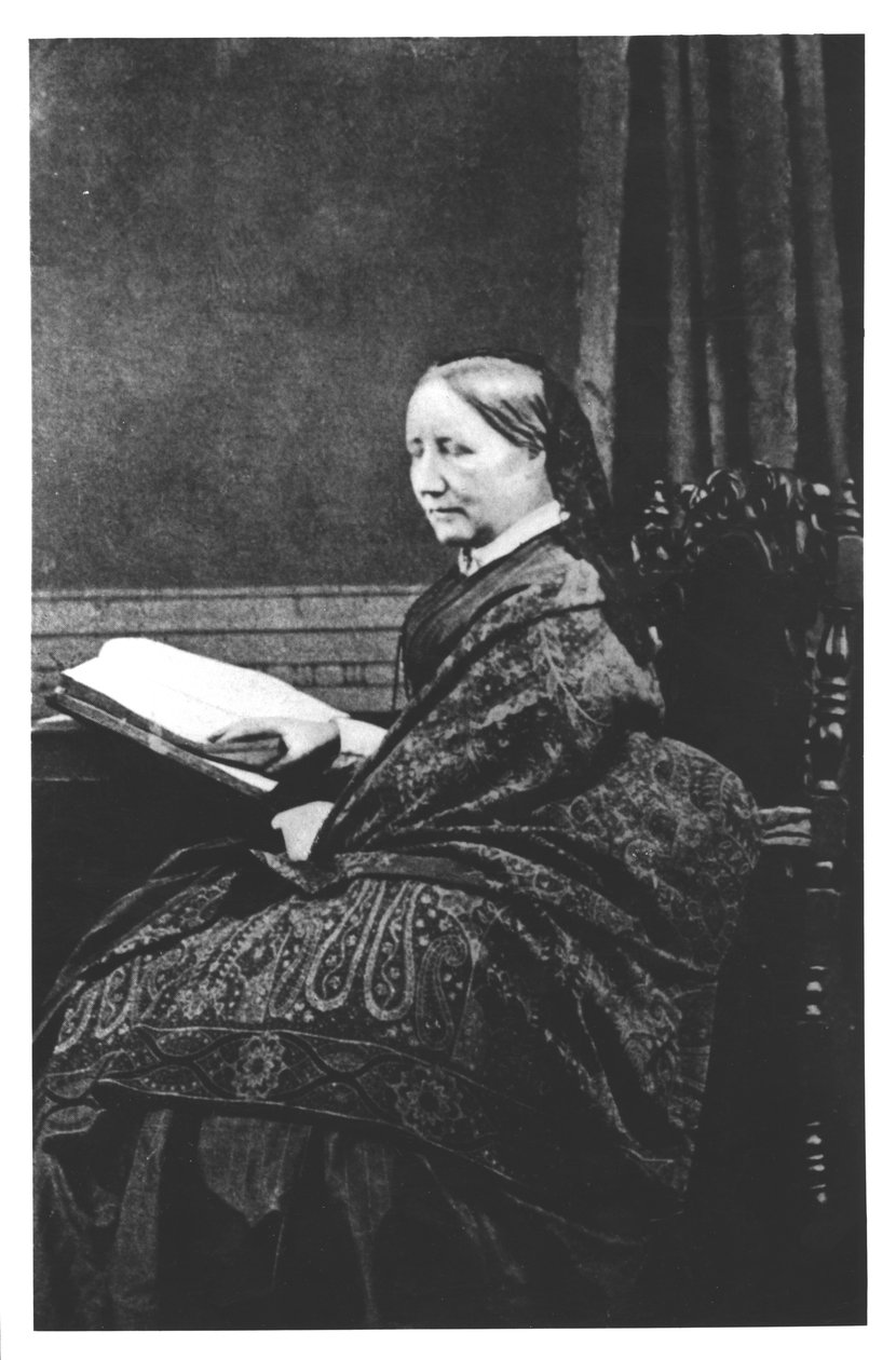 Elizabeth Cleghorn Gaskell (1810-65) 19. století od English Photographer