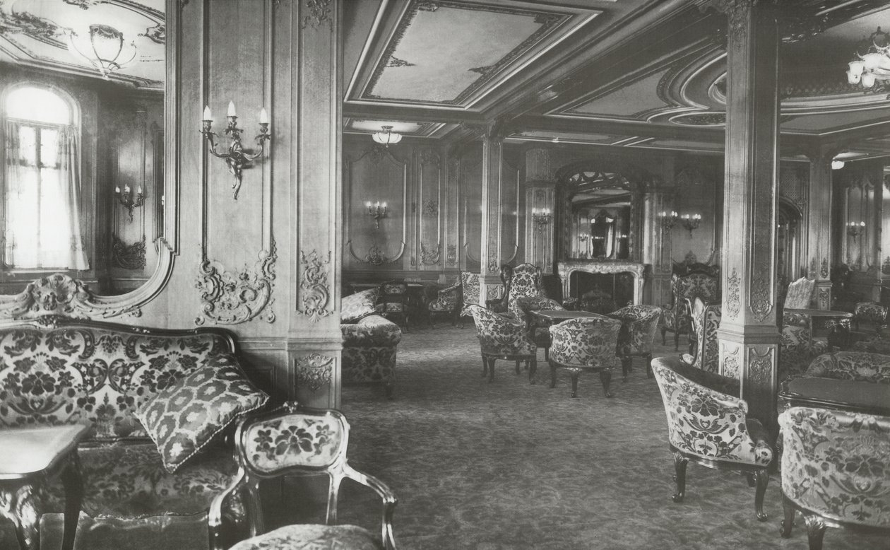 Salónek první třídy, RMS Titanic, 04. ledna 1912 od English Photographer