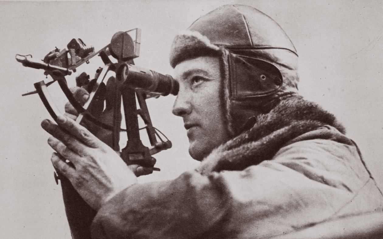 Přelet přes severní pól: Richard E. Byrd, 1926 od English Photographer