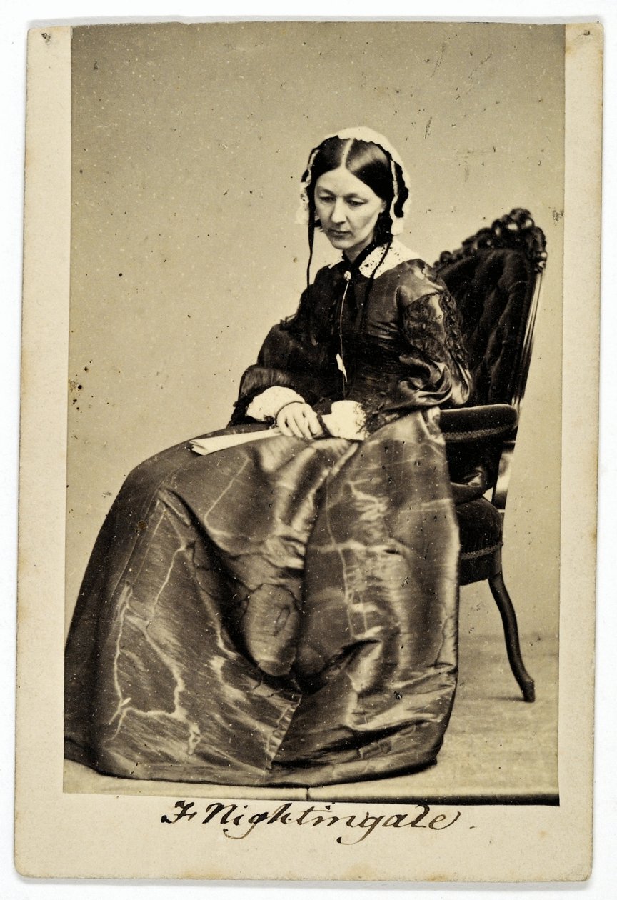 Florence Nightingale (sépiová fotografie) od English Photographer