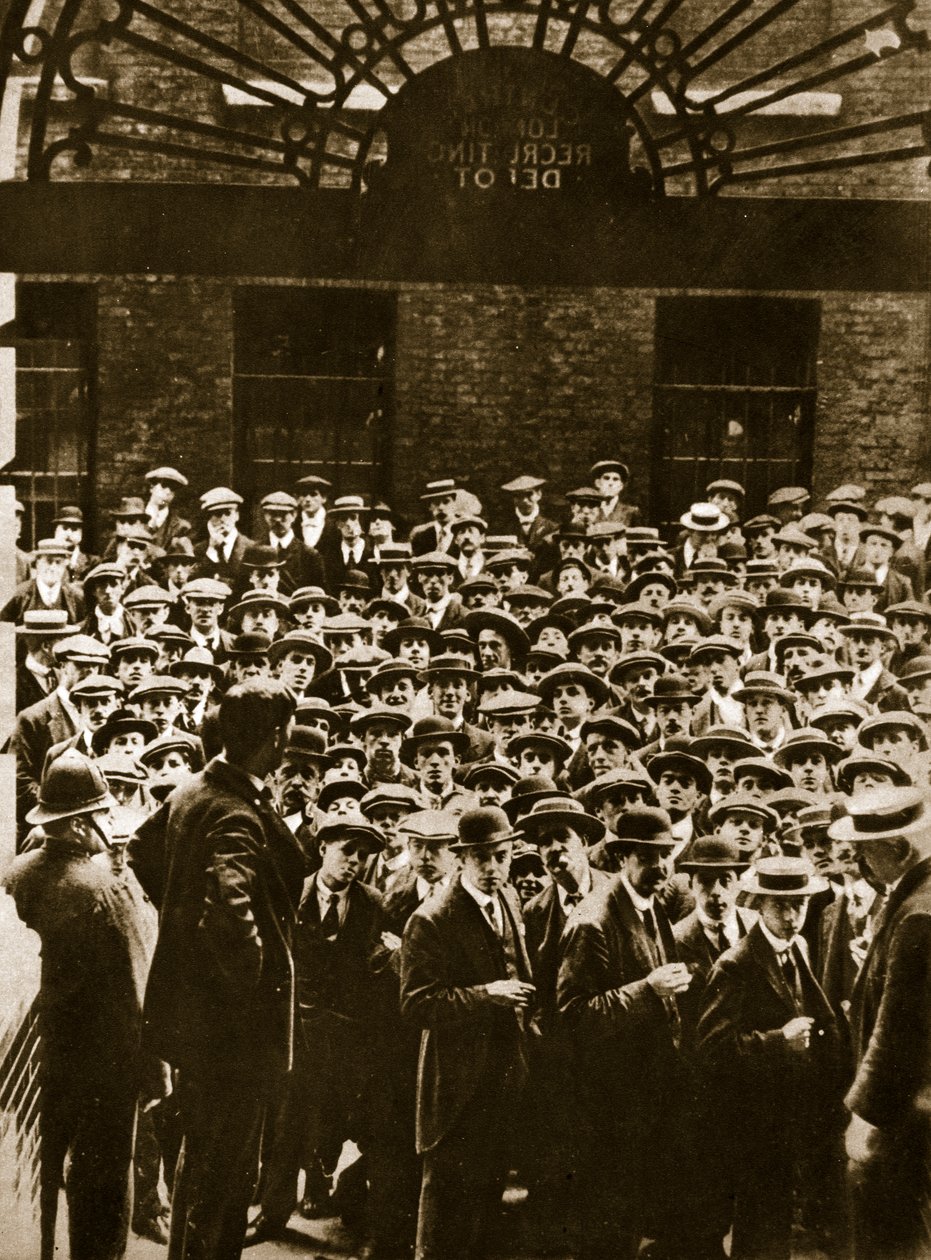 Kdybych měl zemřít, myslete na mě jen tohle..., kolem 1914-18 (sépiová fotografie) od English Photographer