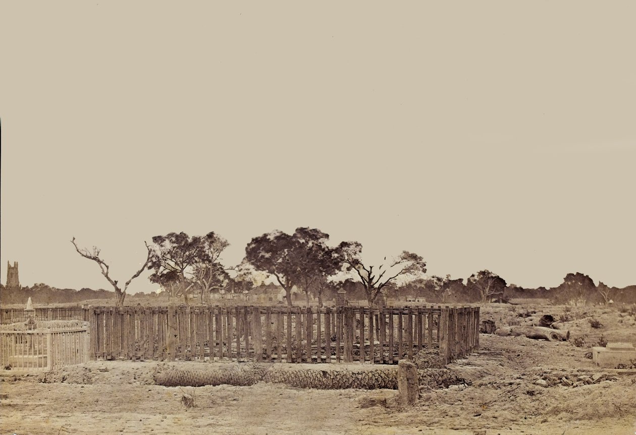 Indická krajina, cca 1858 (sépiová fotografie) od English Photographer
