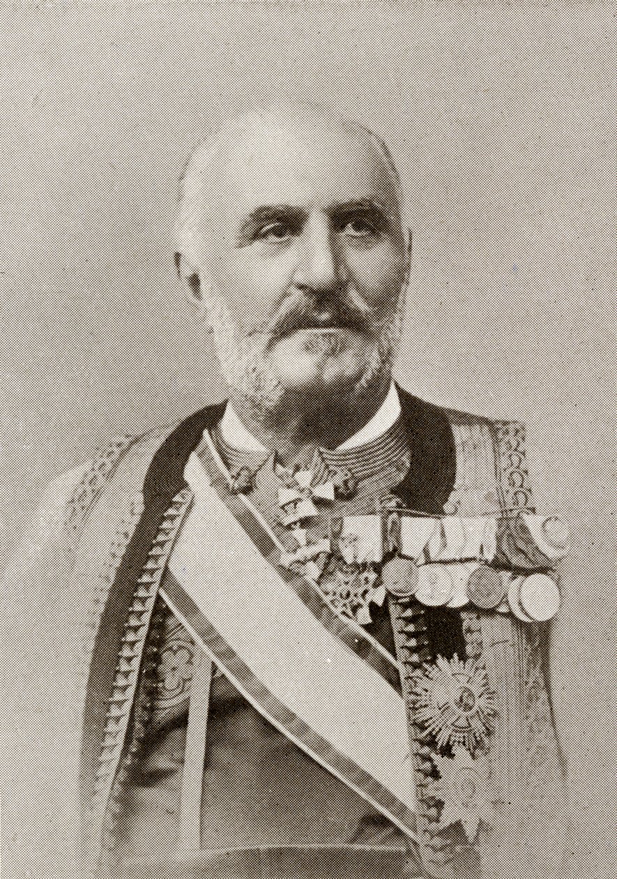 Král Mikuláš I. Černé Hory, z roku 1912, vydáno v Londýně, 1913 od English Photographer