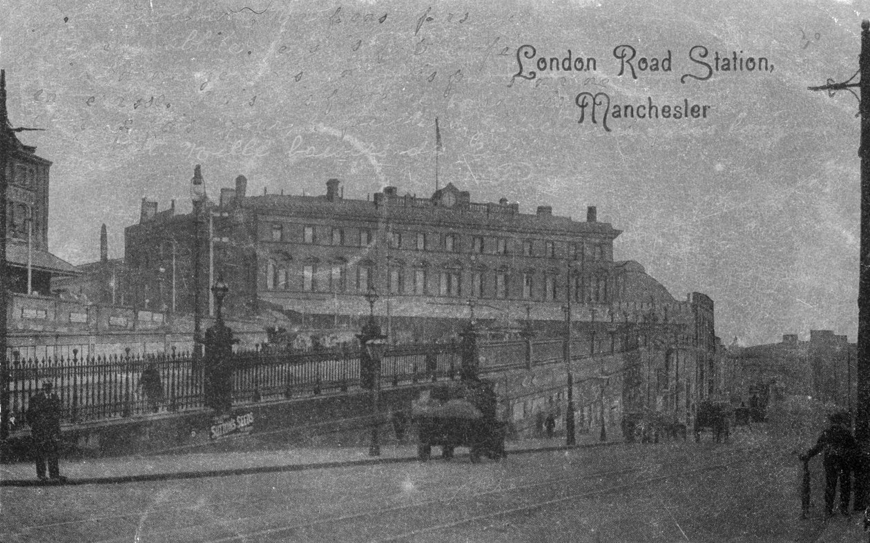 Nádraží London Road, Manchester, cca 1910 od English Photographer