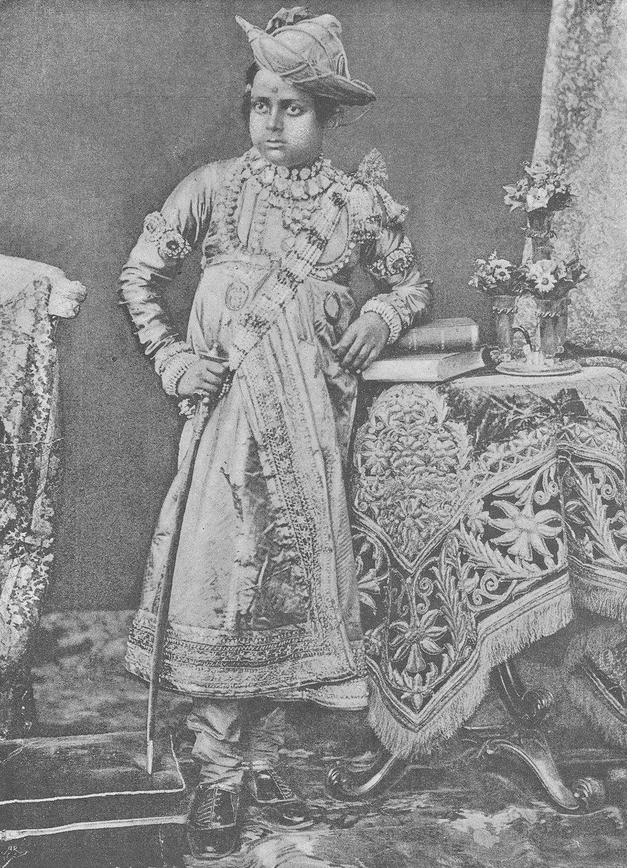 Maharaja Madho Rao Scindia z Gwalioru od English Photographer