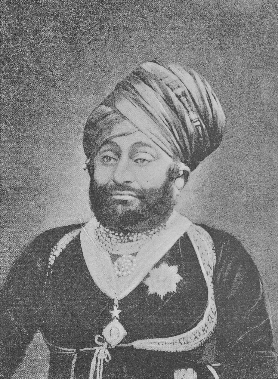 Maharaja Mansinghji E, Raj Sahib z Dhrangadhra od English Photographer