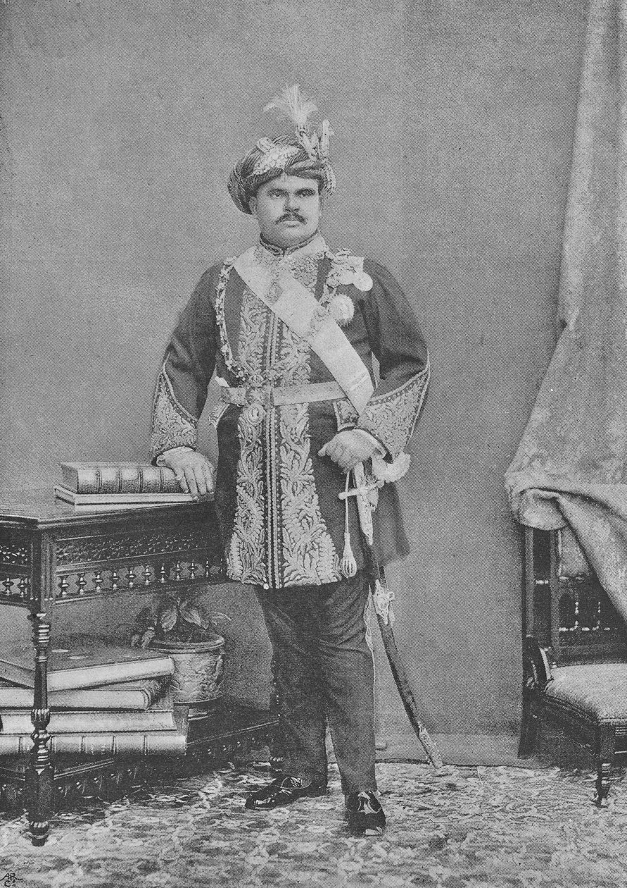 Mahárádža Takhtsinhji z Bhavnagaru od English Photographer