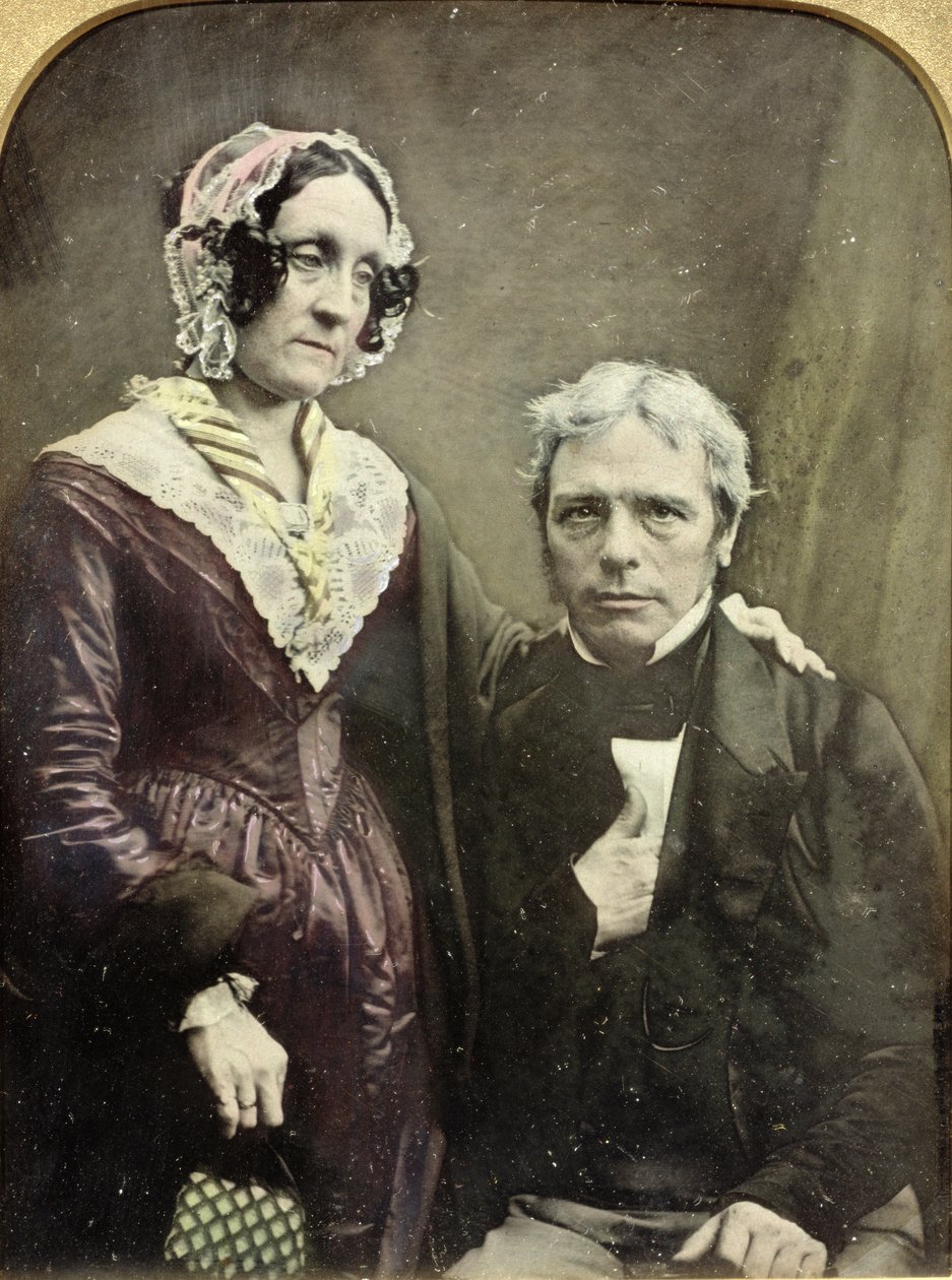 Michael a Sarah Faradayovi, 1840-50s (daguerrotypie) od English Photographer