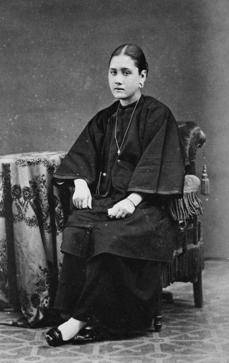 Dívka smíšené rasy, 1878 od English Photographer