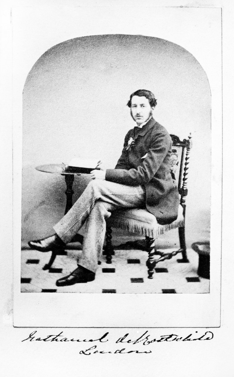 Nathaniel de Rothschild, kolem 60. let 19. století od English Photographer