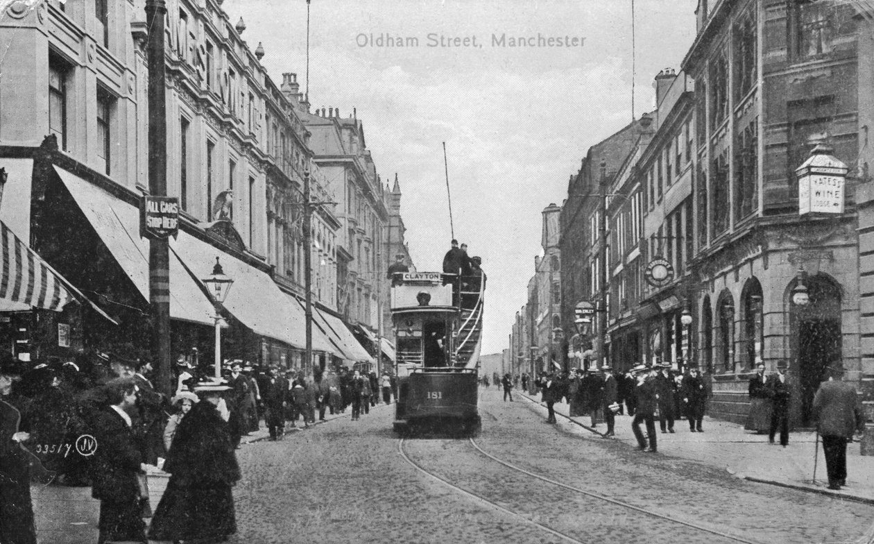 Oldham Street, Manchester, cca 1910 od English Photographer
