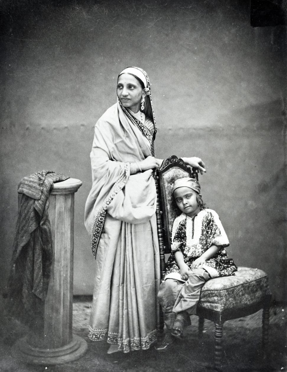 Parsee Woman and Child, c.1870s od English Photographer