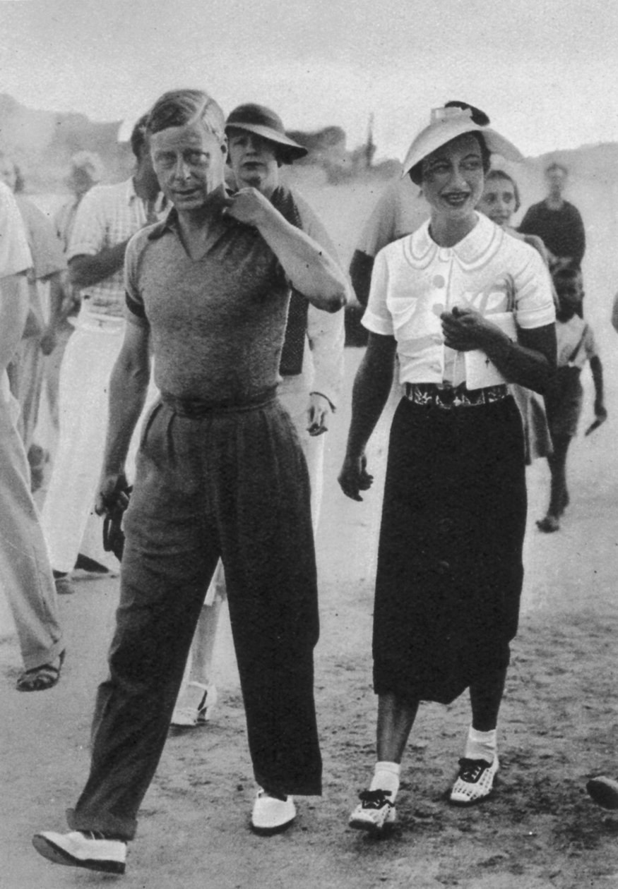 Princ Edward a Wallis Warfield Simpson, vévoda a vévodkyně z Windsoru, 1936 od English Photographer