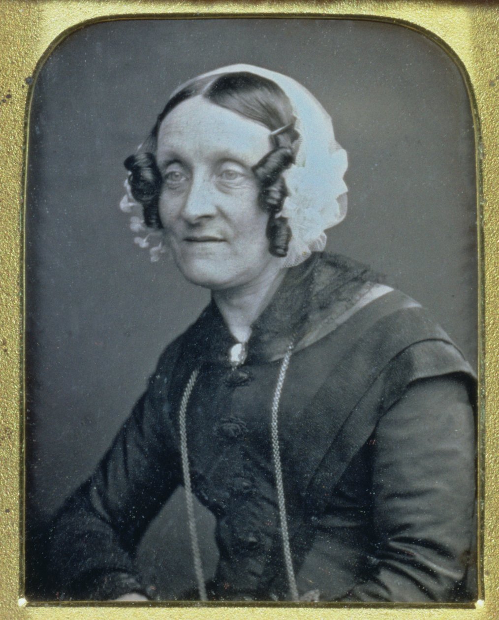 Sarah Faraday, manželka Michaela Faradaye (1791-1867) 1840-50s (daguerrotypie) od English Photographer