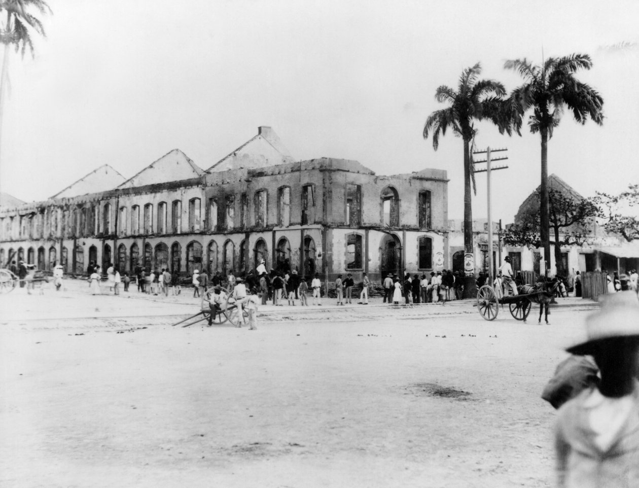 Scéna v Port of Spain, Trinidad, 1891 od English Photographer