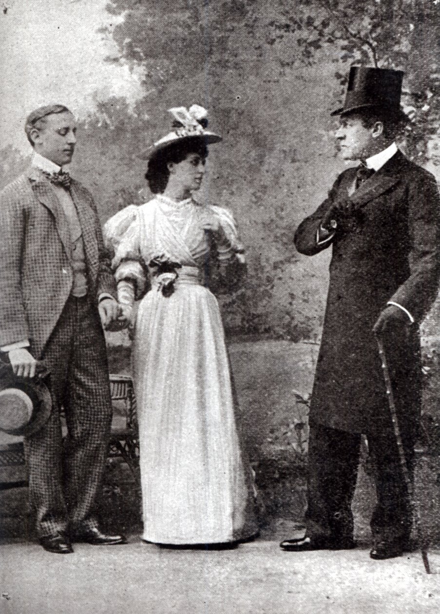 Scéna z představení The Importance of Being Earnest od Oscara Wilda (1854-1900) v divadle St. James