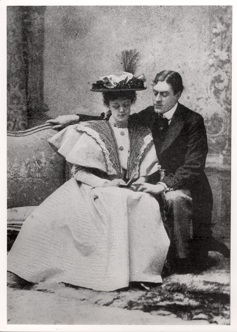 Scéna z představení The Importance of Being Earnest od Oscara Wilda (1854-1900) v divadle St. James