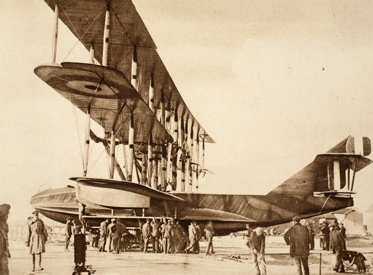 Boční pohled na letadlo, 1914-19 od English Photographer