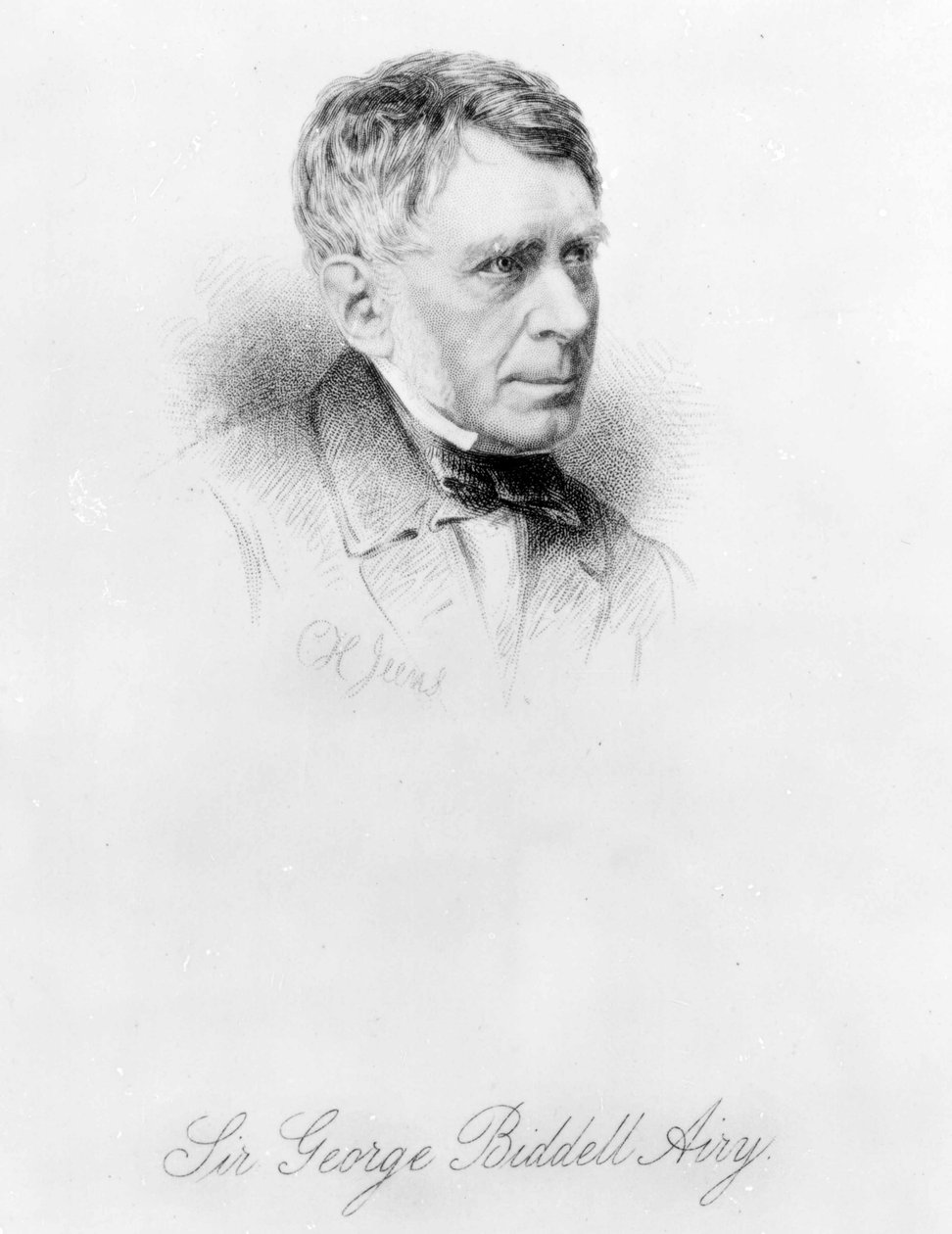 Sir George Biddell Airy, vyryl C.H. Jeens od English Photographer