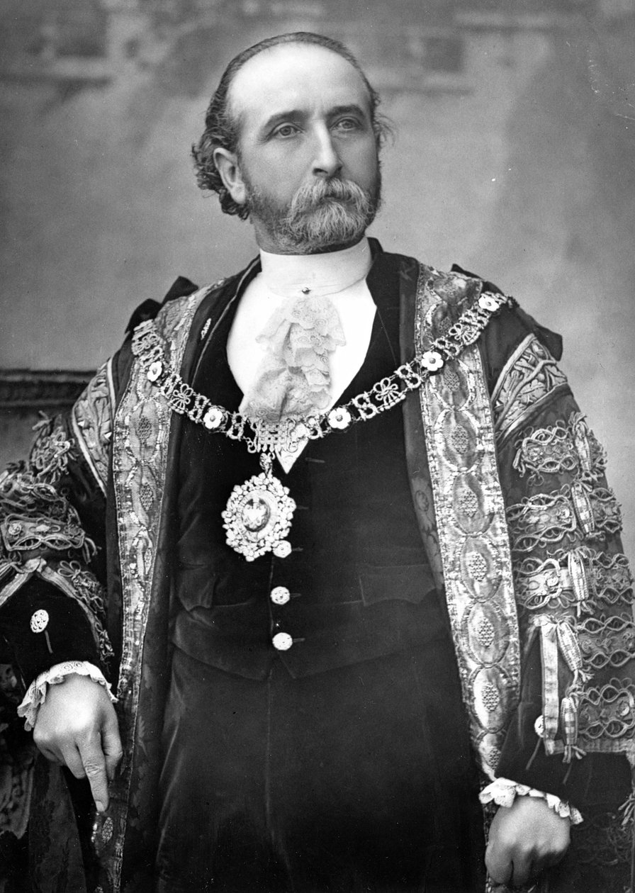 Sir James Whitehead, primátor Londýna, kolem 1888-9 od English Photographer